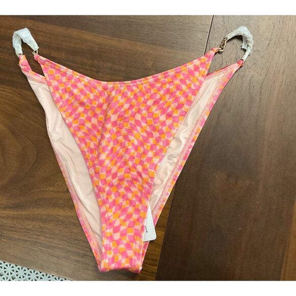 L*Space Van Damme Bitsy Bikini Bottom in Heat Waves New Womens Swimsuit - Picture 4 of 10